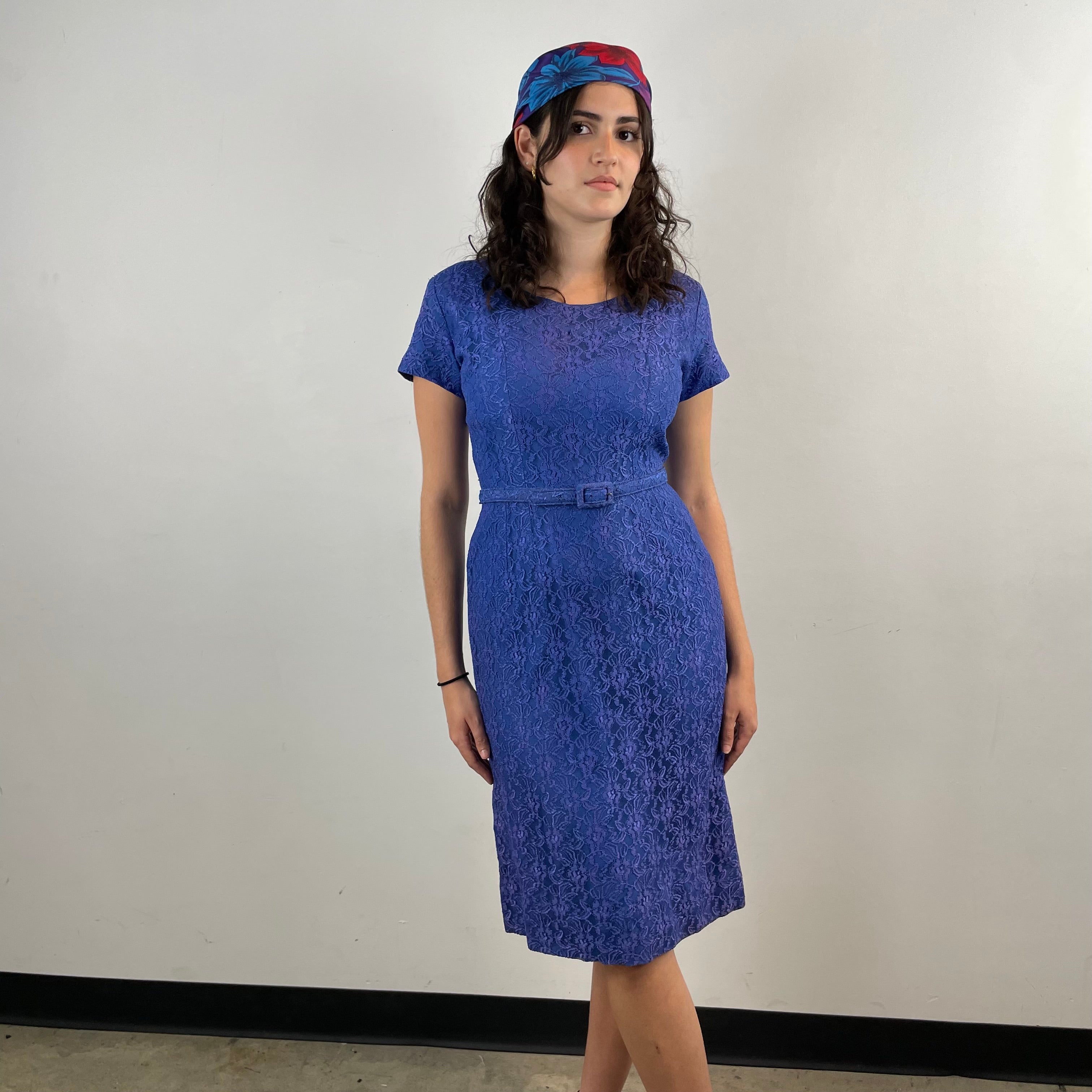 Boheme Vintage – Vintage 1950s A Dress Town Original Lace Dress and Blazer Set