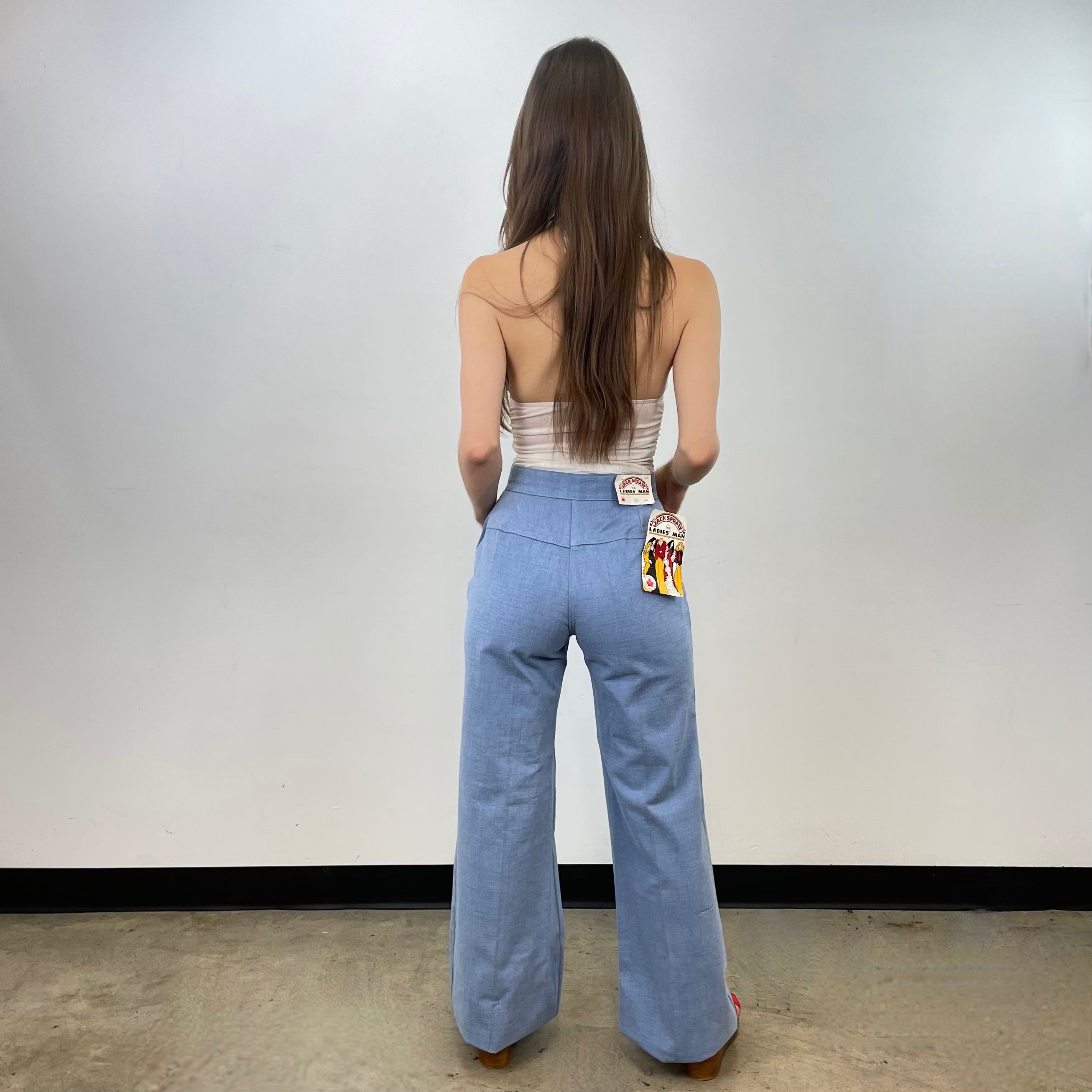 Boheme Vintage – Vintage 1970s Jack Spratt Is The Ladies' Man Deadstock 100% Cotton Bell-Bottom Pants Made in Canada