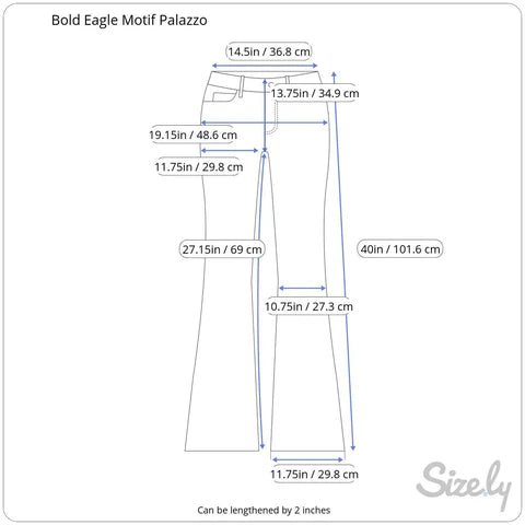 1970s High Waisted Wide Leg Bold Print Pants Small/Medium