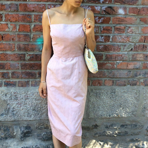 Cotton midi slip dress 2025