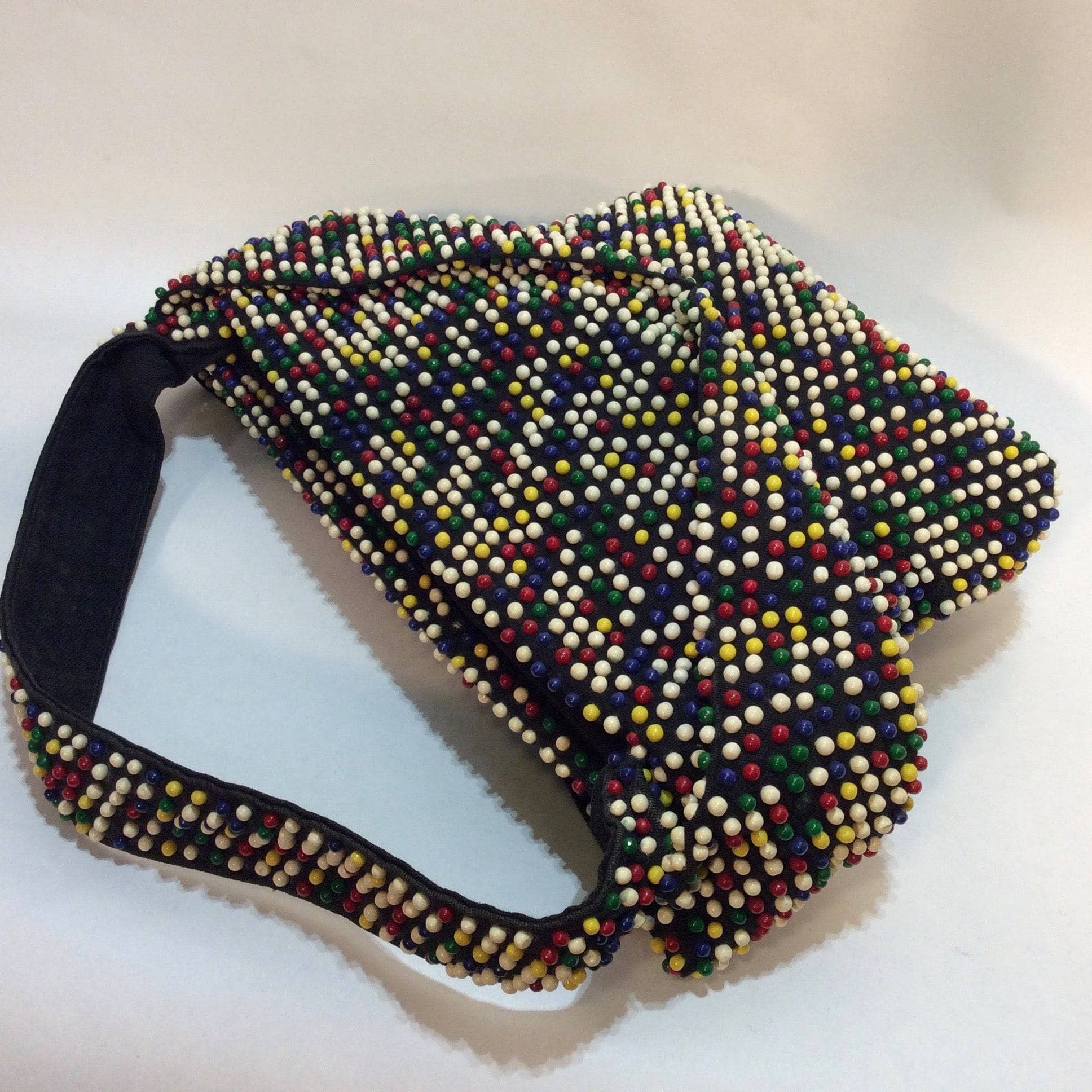 1950s Multicolour Beaded Handbag