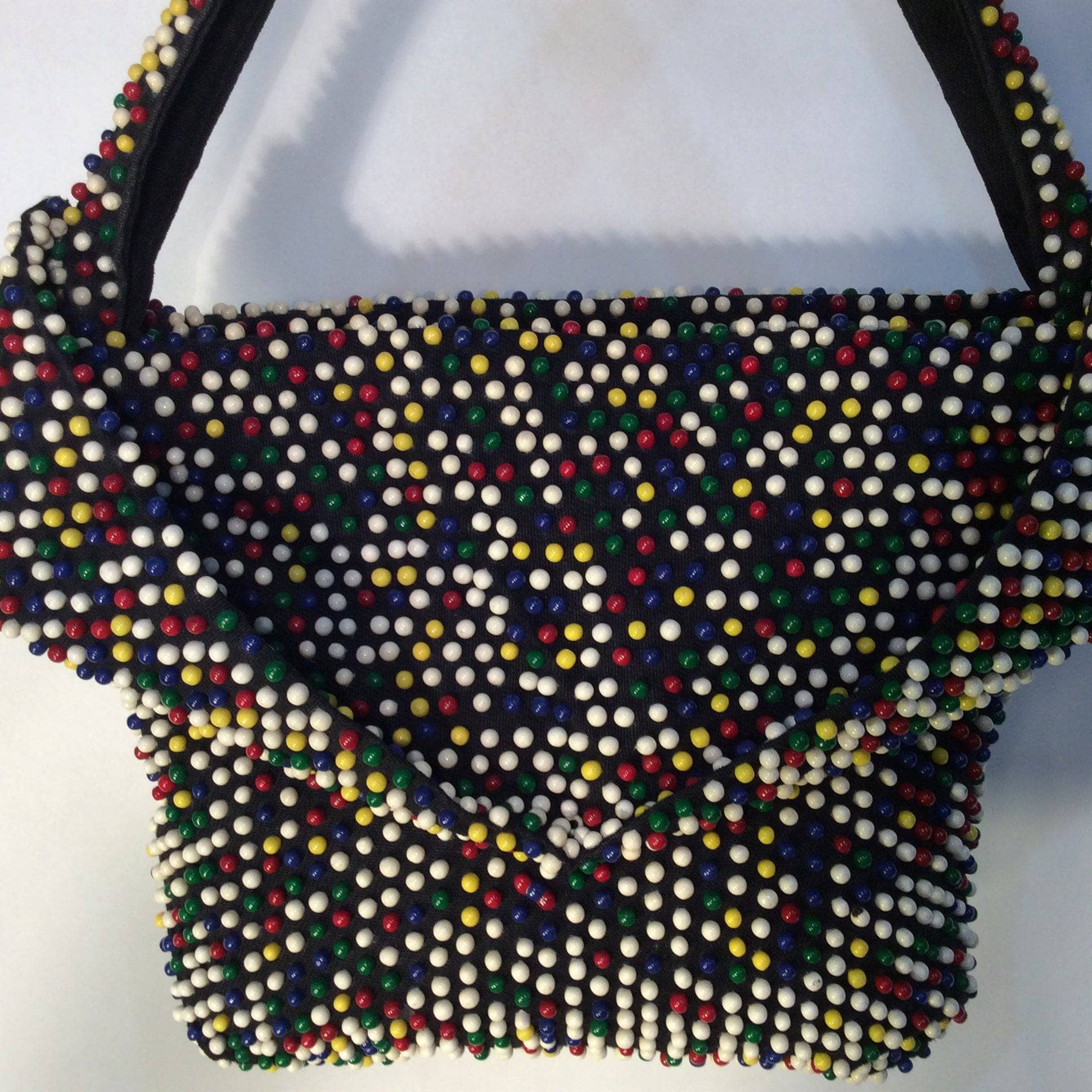 1950s Multicolour Beaded Handbag
