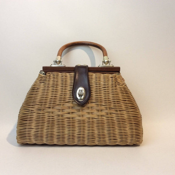 Vintage rattan purse outlet