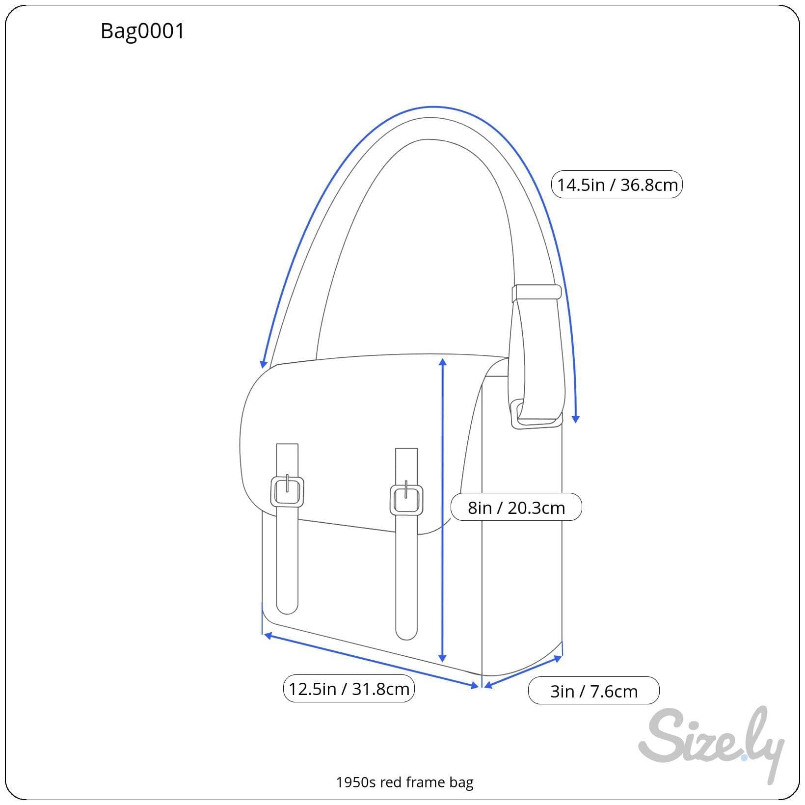 Bag measurements of 1950s Red Handbag Sold by bohemevintage.com Montreal