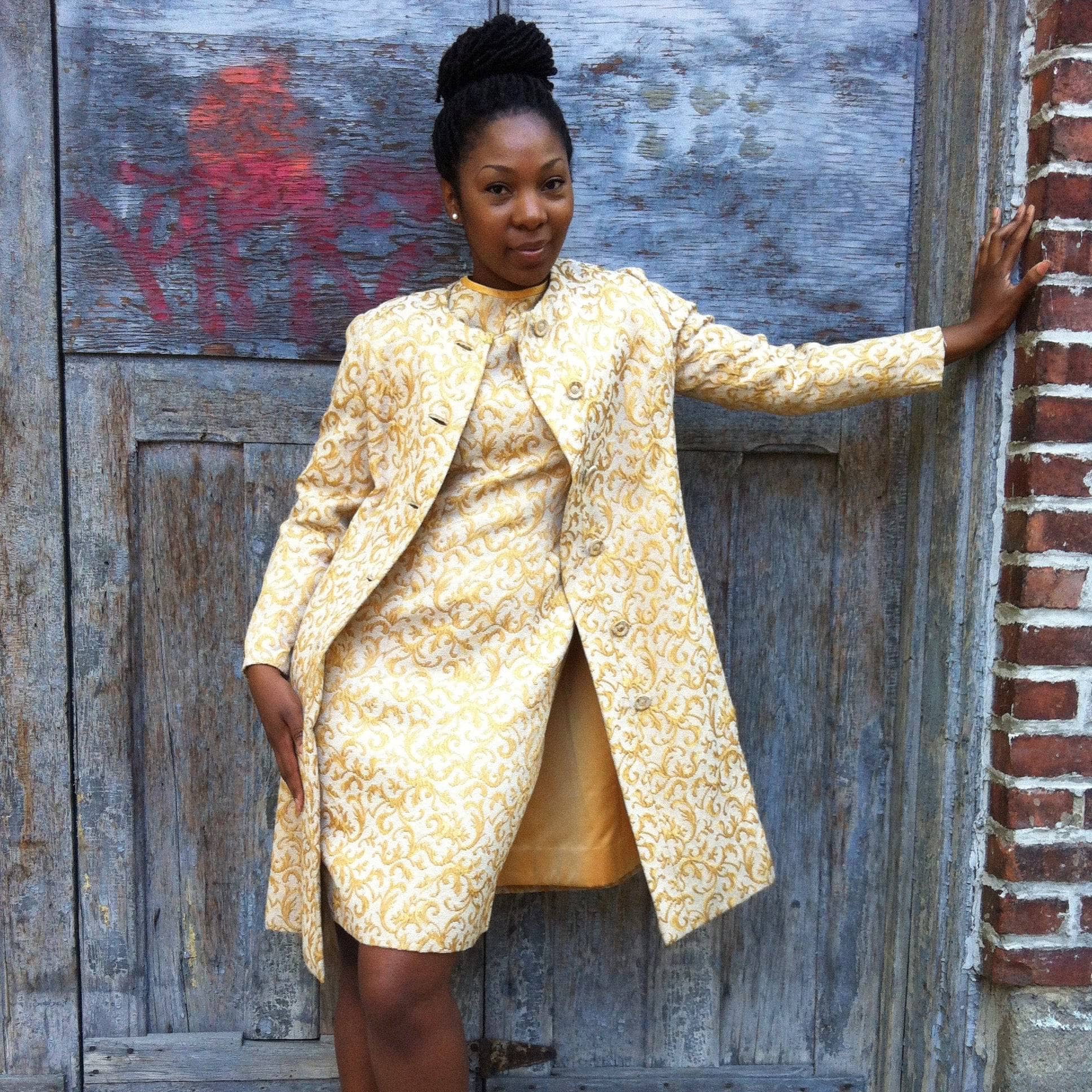 gold dress coat Dress Coat