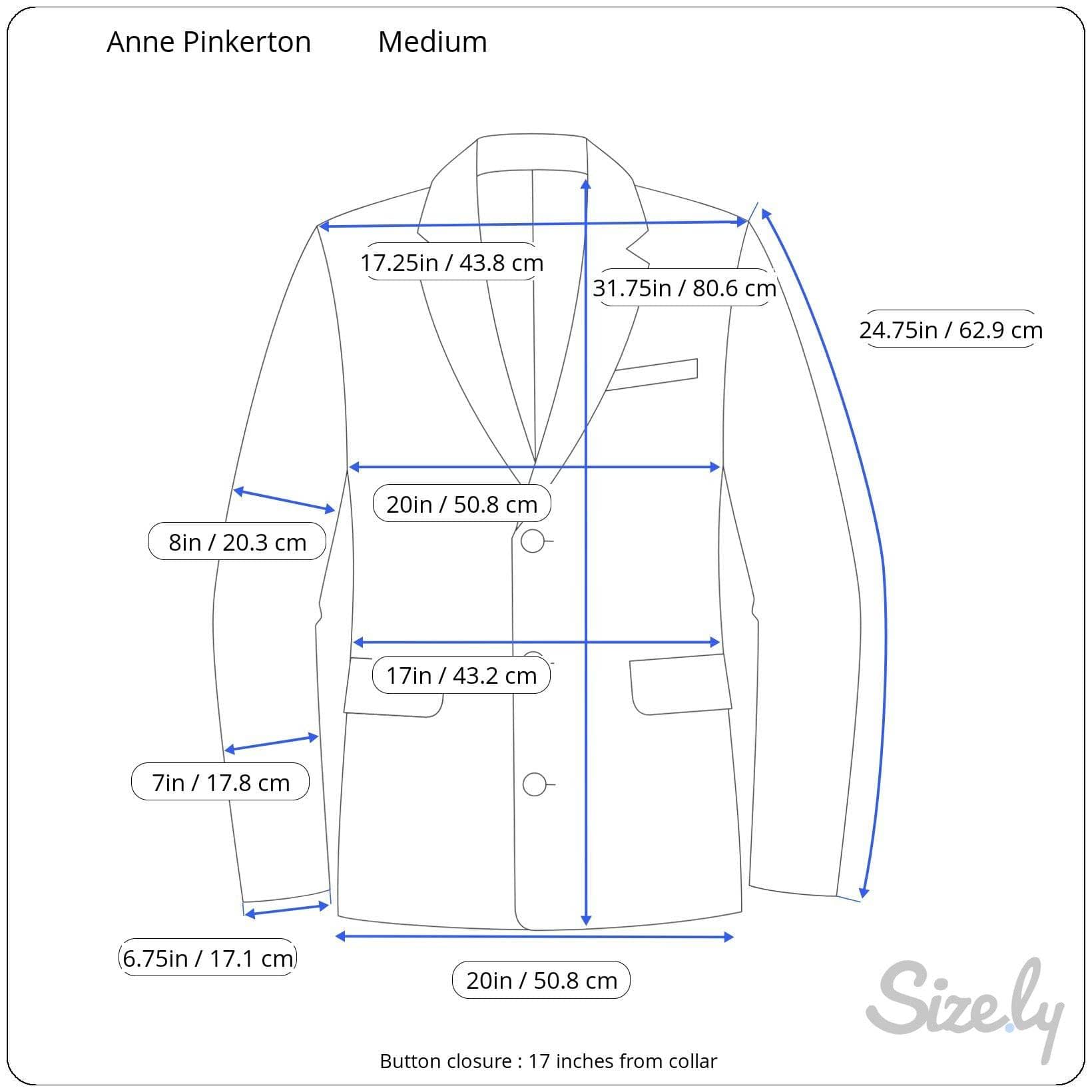 Measurements of 1980s Anne Pinkerton Deep Cut Purple Silk Blazer size Medium sold by bohemevintage.com