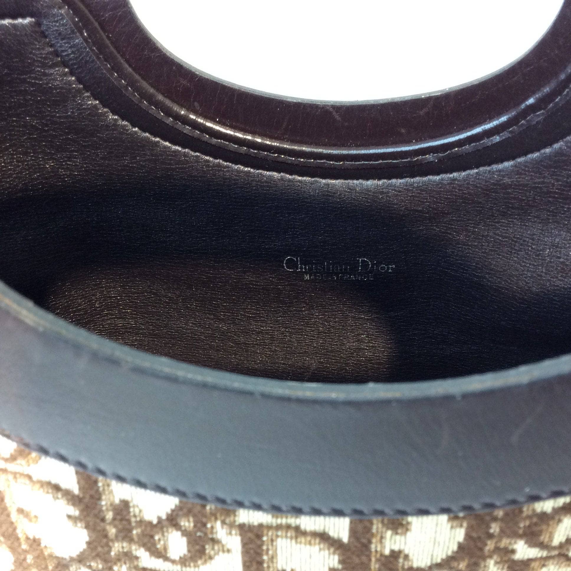 Sac à main monogramme pliable Christian Dior Oblique des années 1980