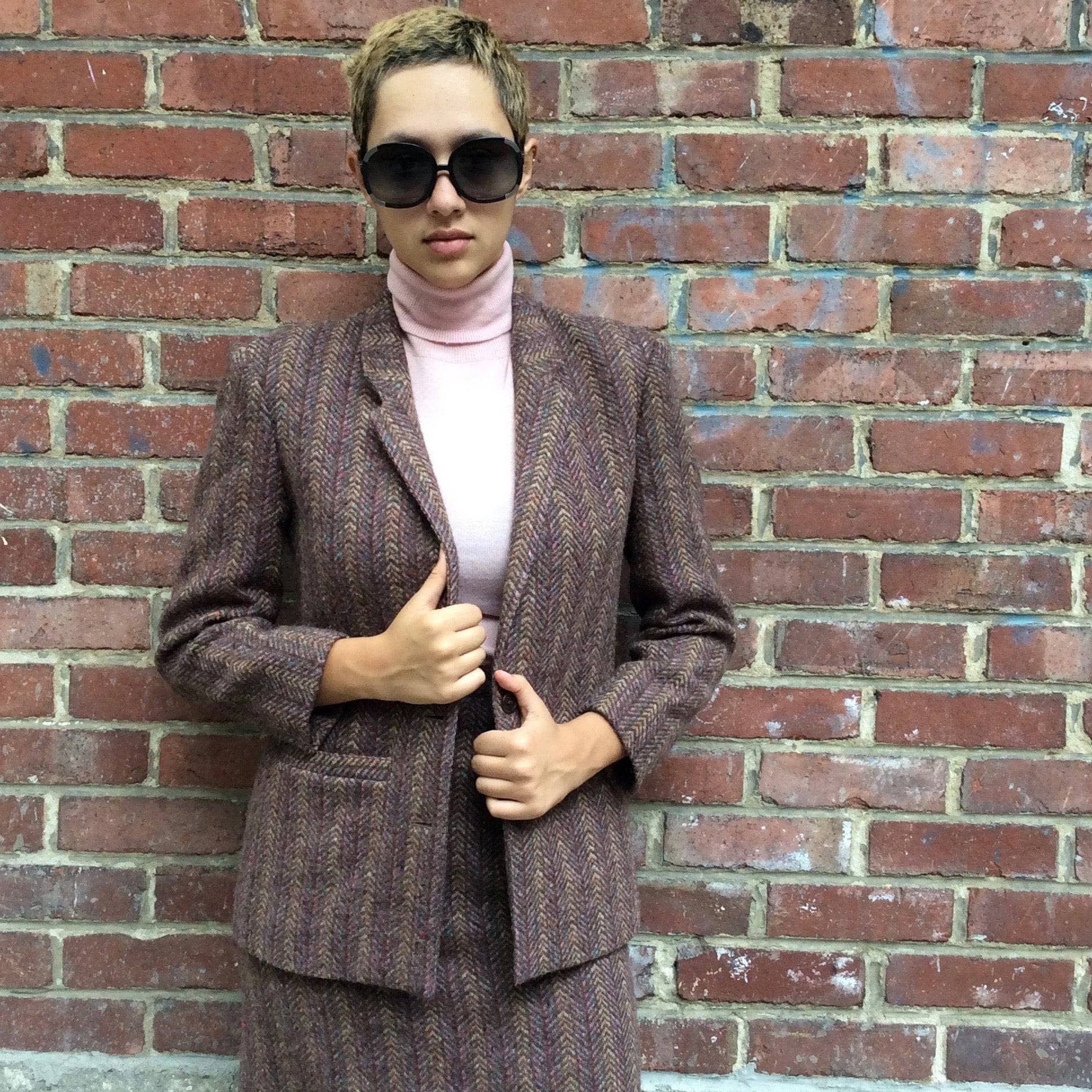 Rodier Paris Wool Blazer and Skirt Set