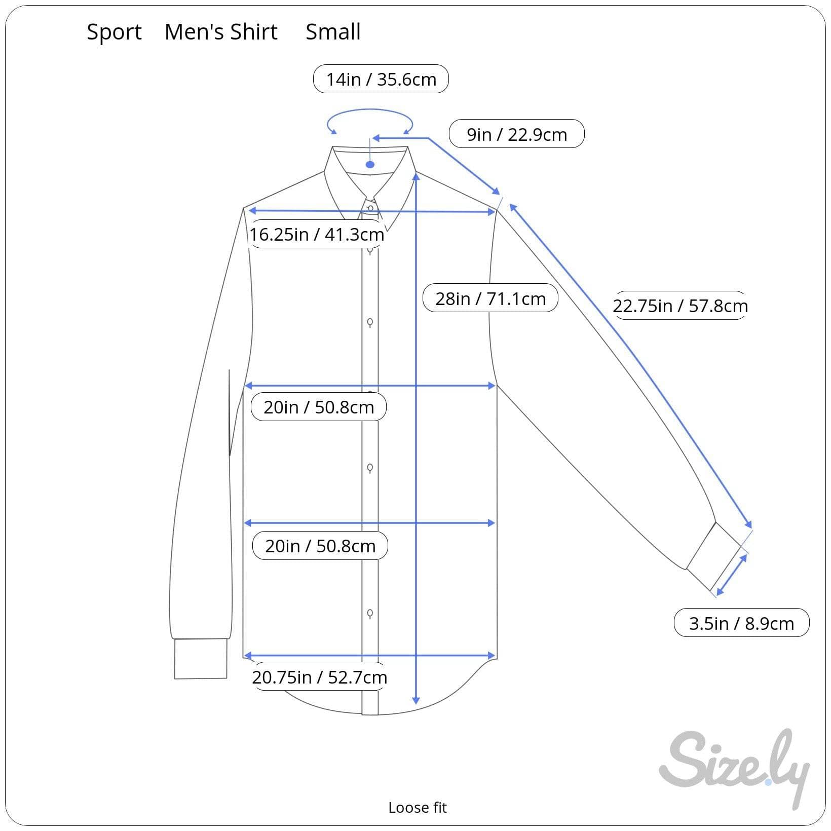 Measurements of 1990s Escada Sport Colour-Block Button-Up Shirt Size Small-Medium sold by bohemevintage.com Montreal