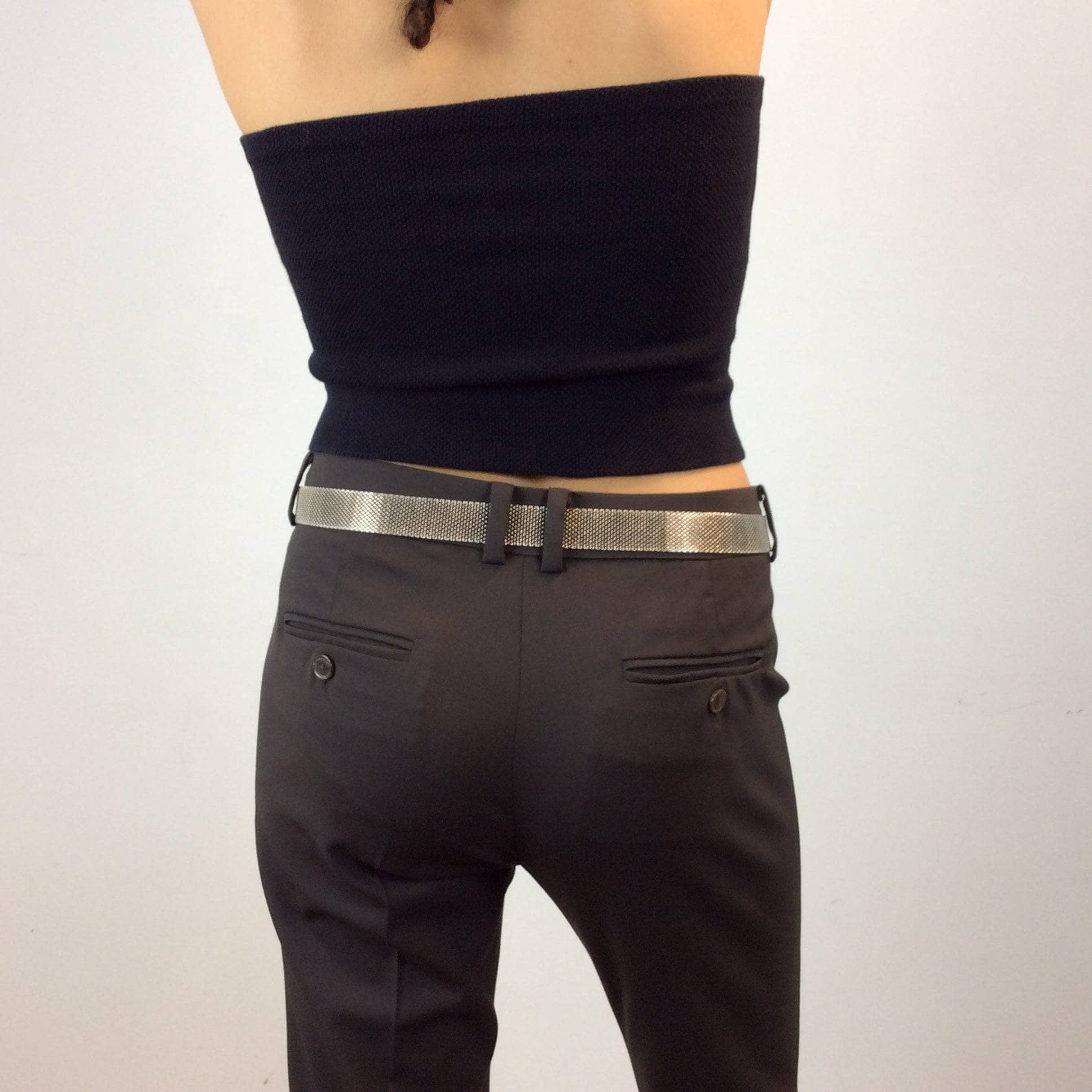 Max Mara Brown Wool Cigarette Pants S/M