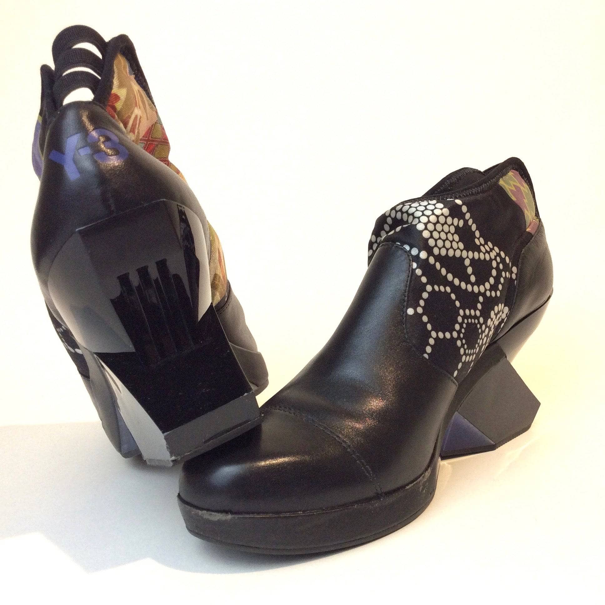 Y3 Sculptured Shaped heel Shoes Yohji Yamamoto sold by bohemevintage.com