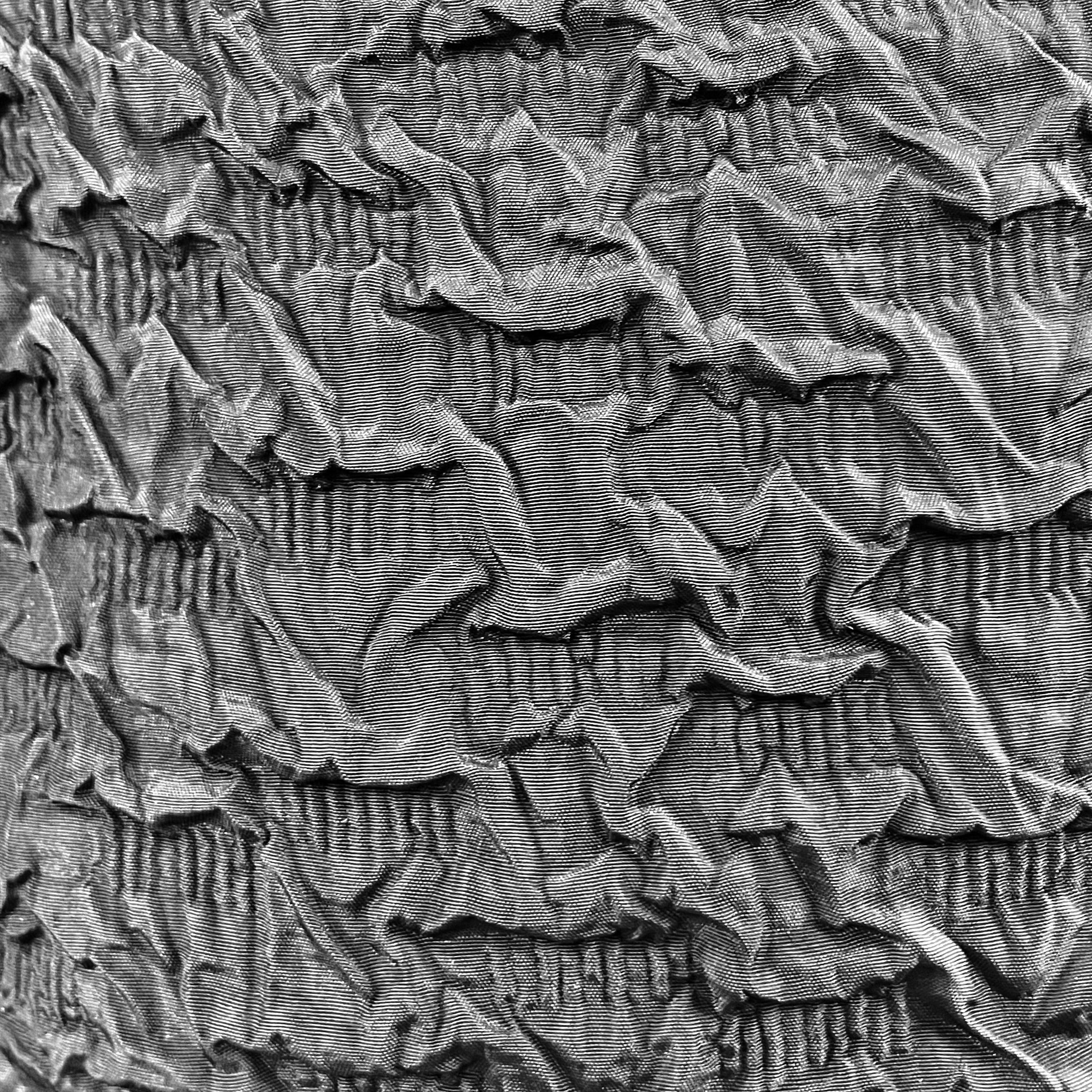 Close up view of fabric of 1960s Sleeveless Black Shift Dress with Fur Trim Size Small sold at bohemevintage.com Montreal