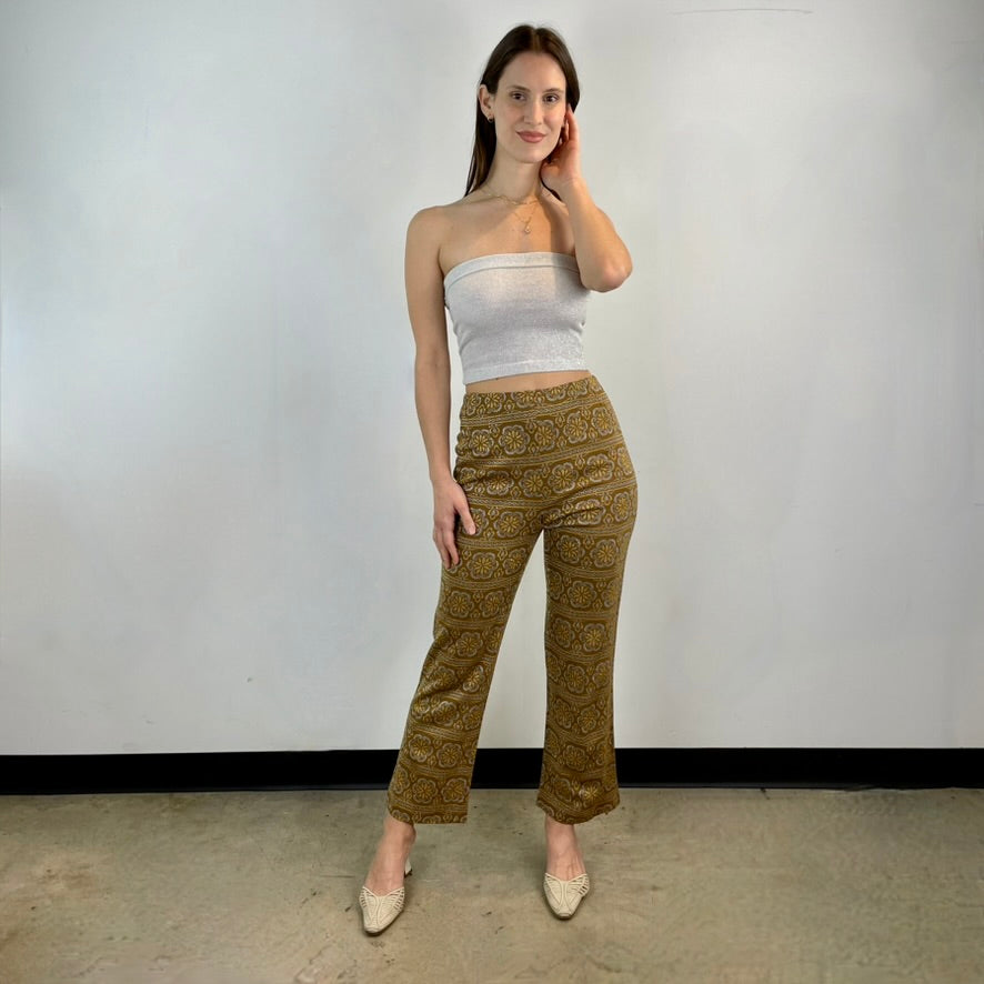 1960s/70s Gold Petite Sparkly Dress and Pants Set Small - Boheme Vintage, Montreal