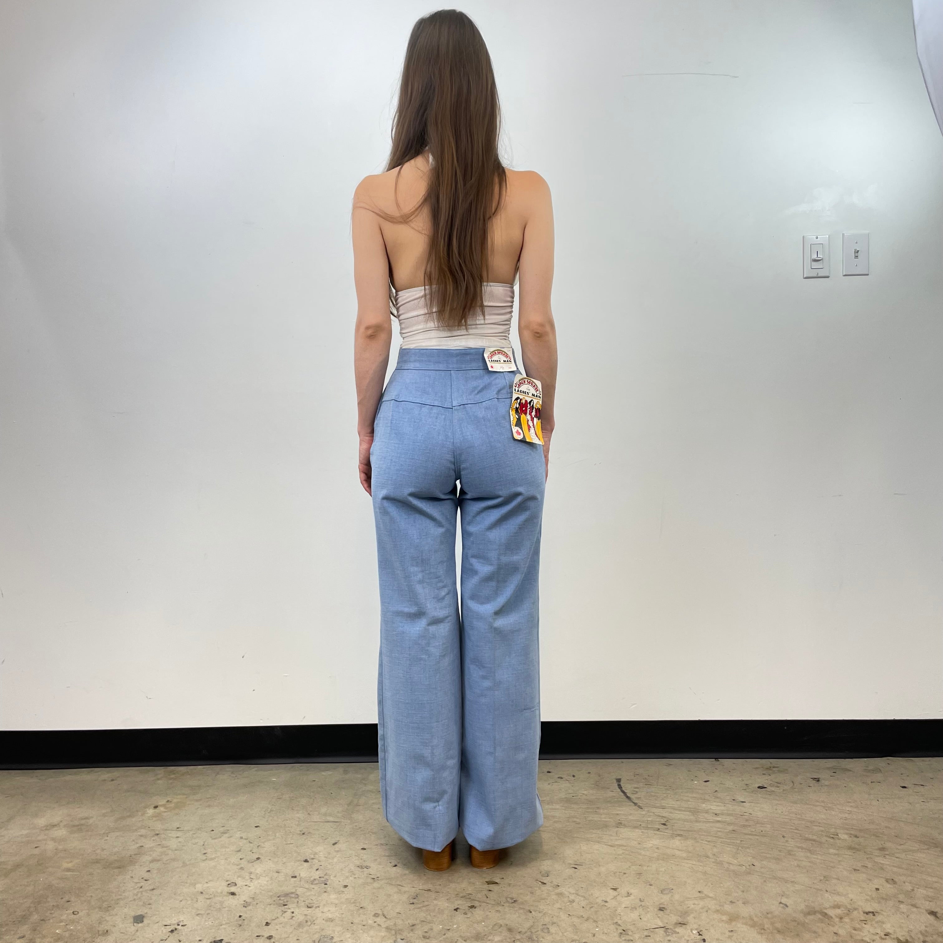 Boheme Vintage – Vintage 1970s Jack Spratt Is The Ladies' Man Deadstock 100% Cotton Bell-Bottom Pants Made in Canada