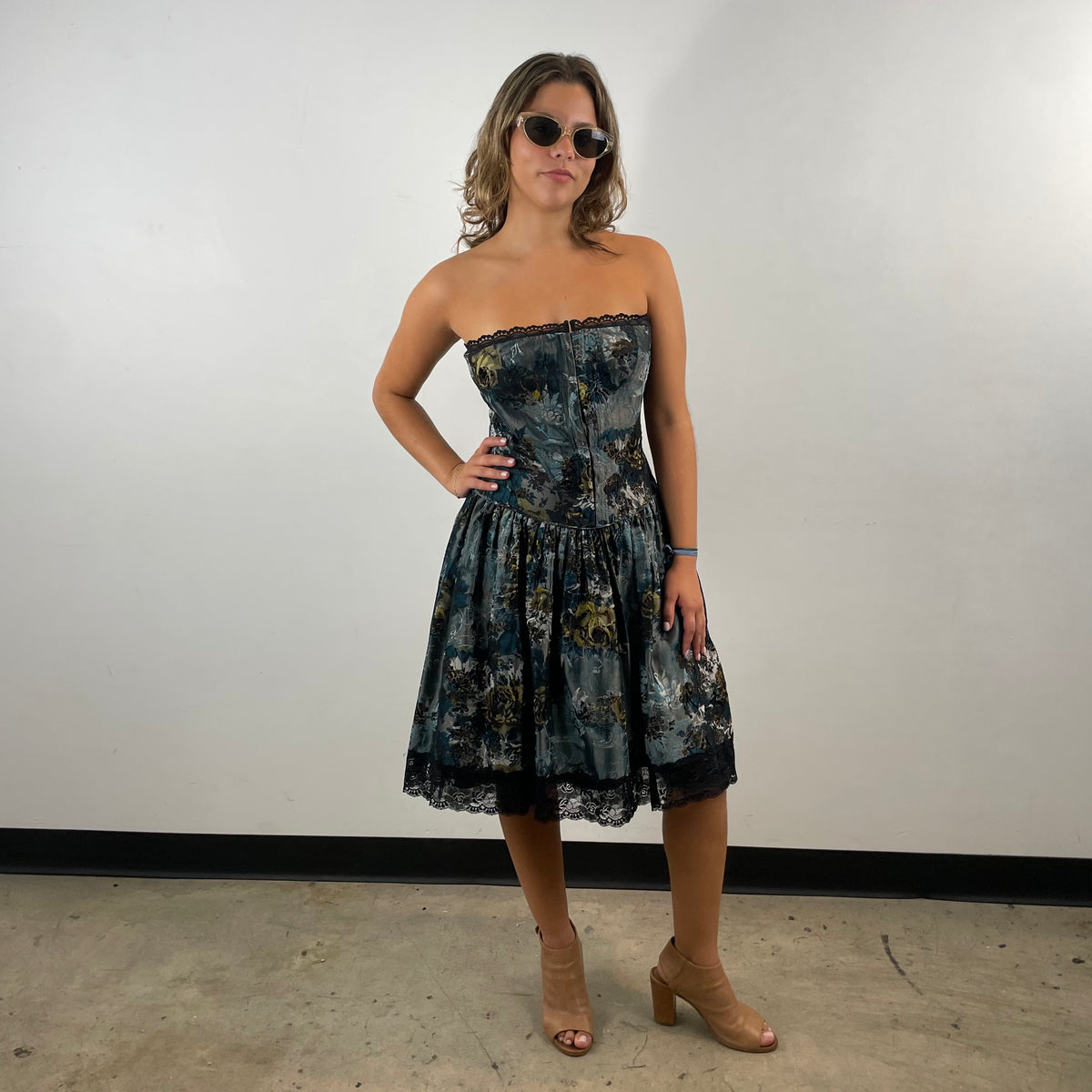 Betsey Johnson ミニキャミドレス Betsey_Johnson_Brocade_Bustier