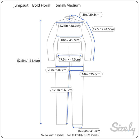 1970s Wide Leg Bold print Jumpsuit Small / Medium