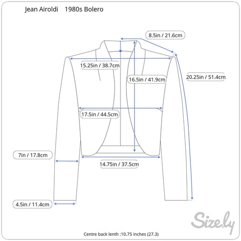 1980s Jean Airoldi Asymétrique Lin Boléro Blazer Petit