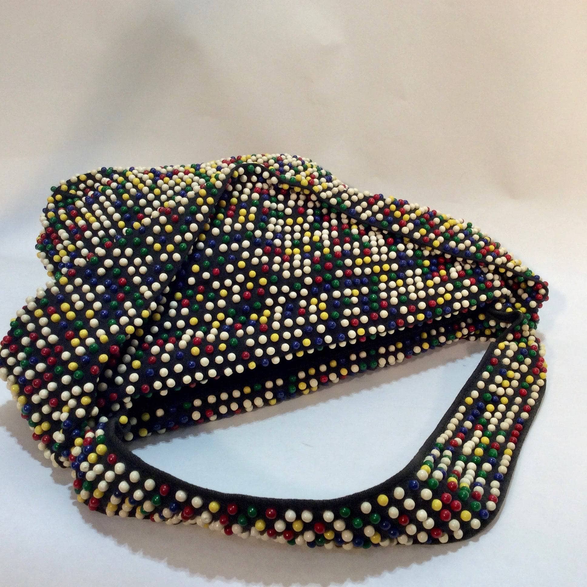 1950s Multicolour Beaded Handbag