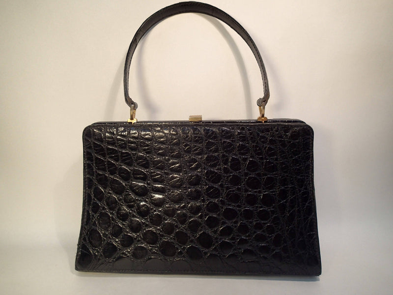 Calla Lily Leather and Alligator Tote – Cecy Handbags