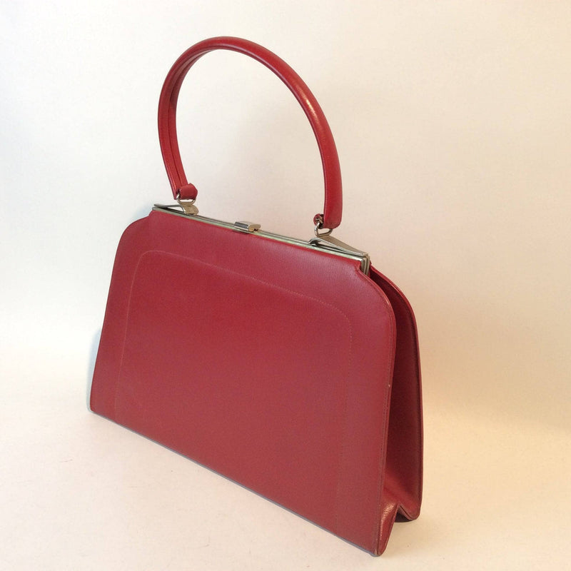 1950s Red Handbag Sold by bohemevintage.com Montreal 