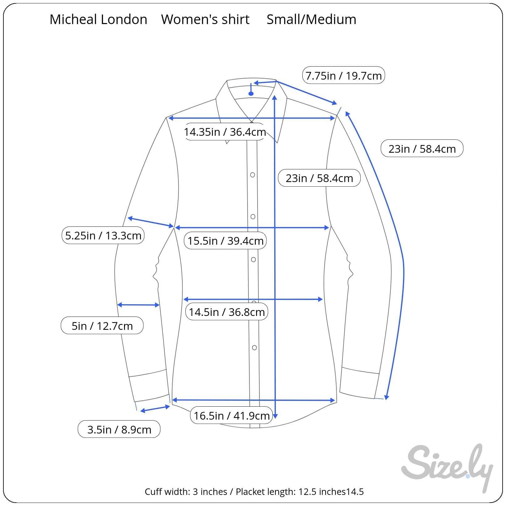 Measurments of 1960s-1970s "Michael London" Long sleeve tulip print , floral print, pop over polyester shirt, japan inspired pattern polyester blouse, sold by bohemevintage.com Montréal