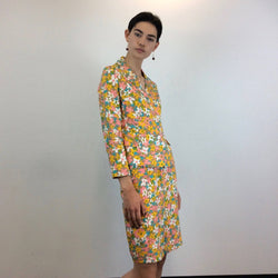  1960s Floral Print Blazer and Skirt Set, Size extra small, twin set.  Sold by bohemevintage.com Montréal