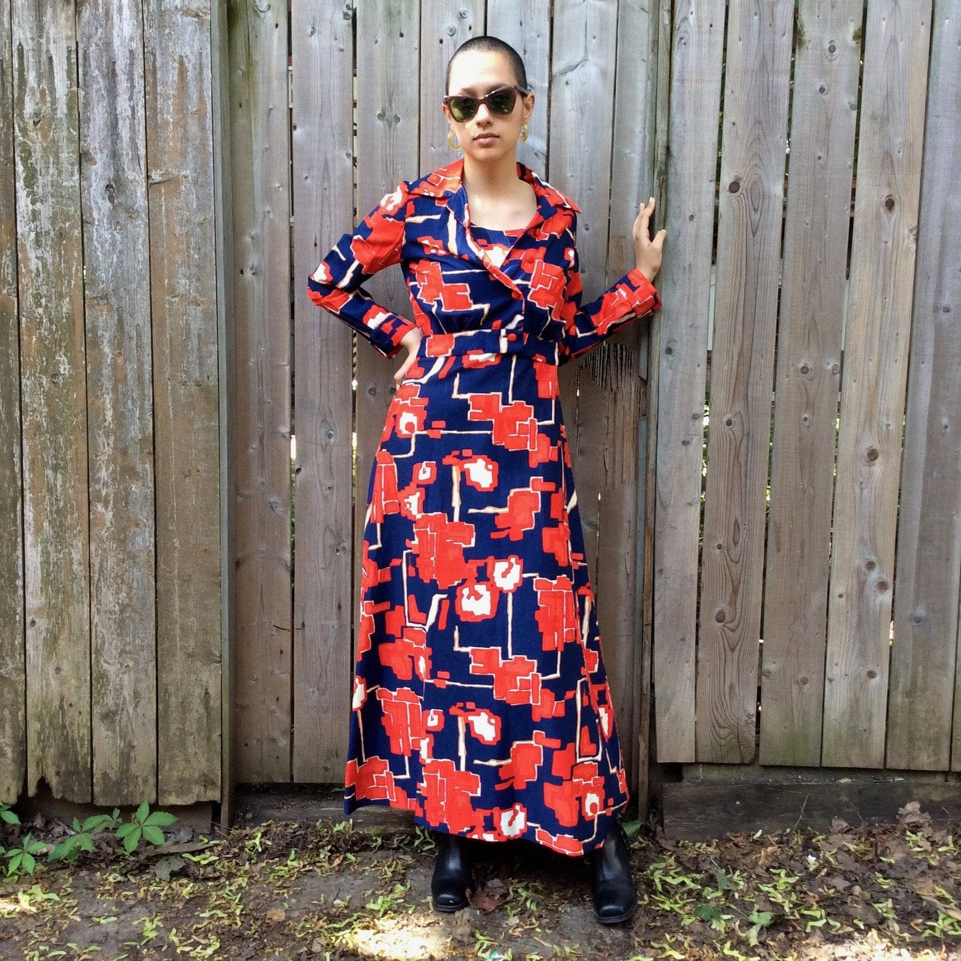 1970s Maxi Dress and Bolero Jacket Set Size small/Medium sold by bohemevintage.com Montreal