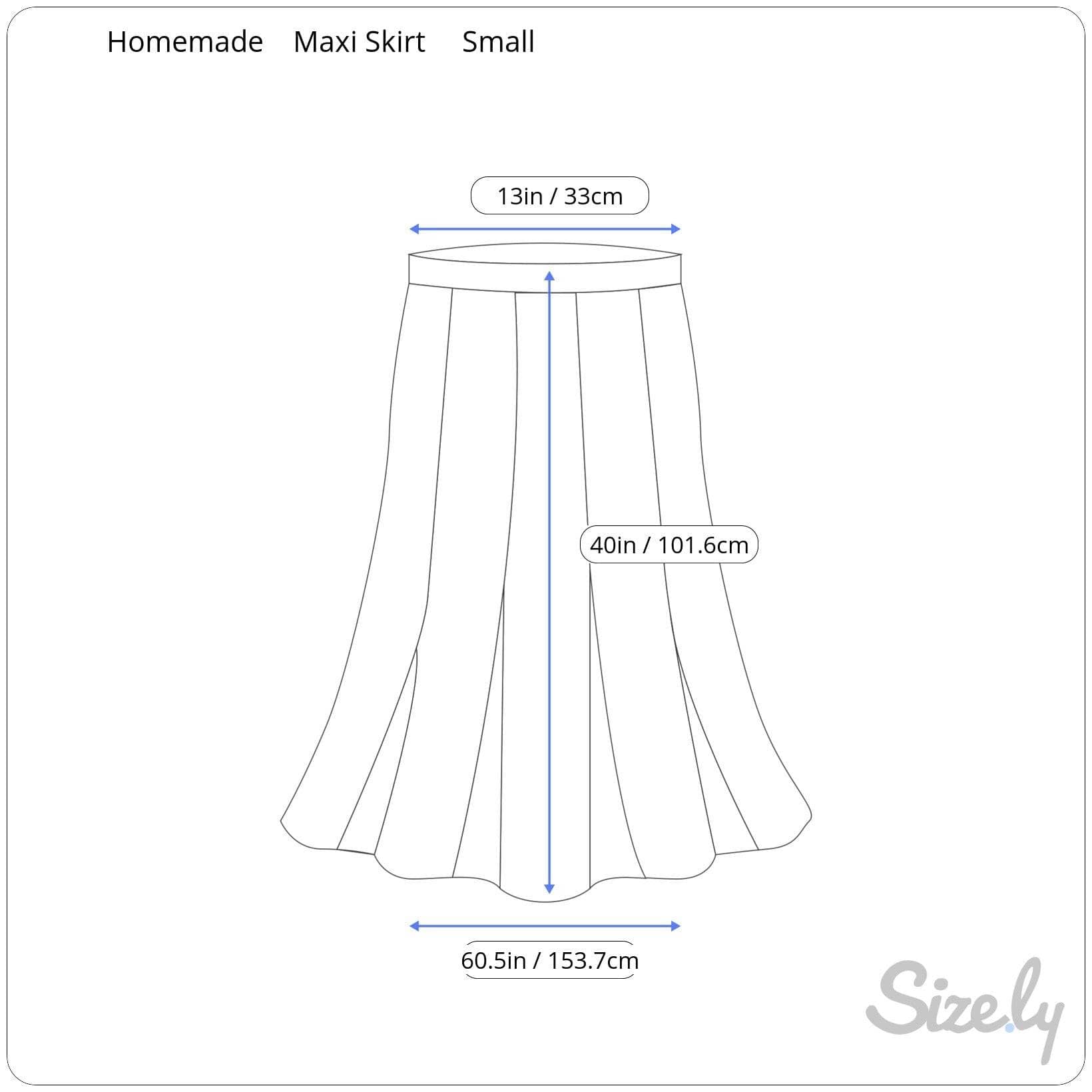 Bold pattern handmade high wisted flowy skirt