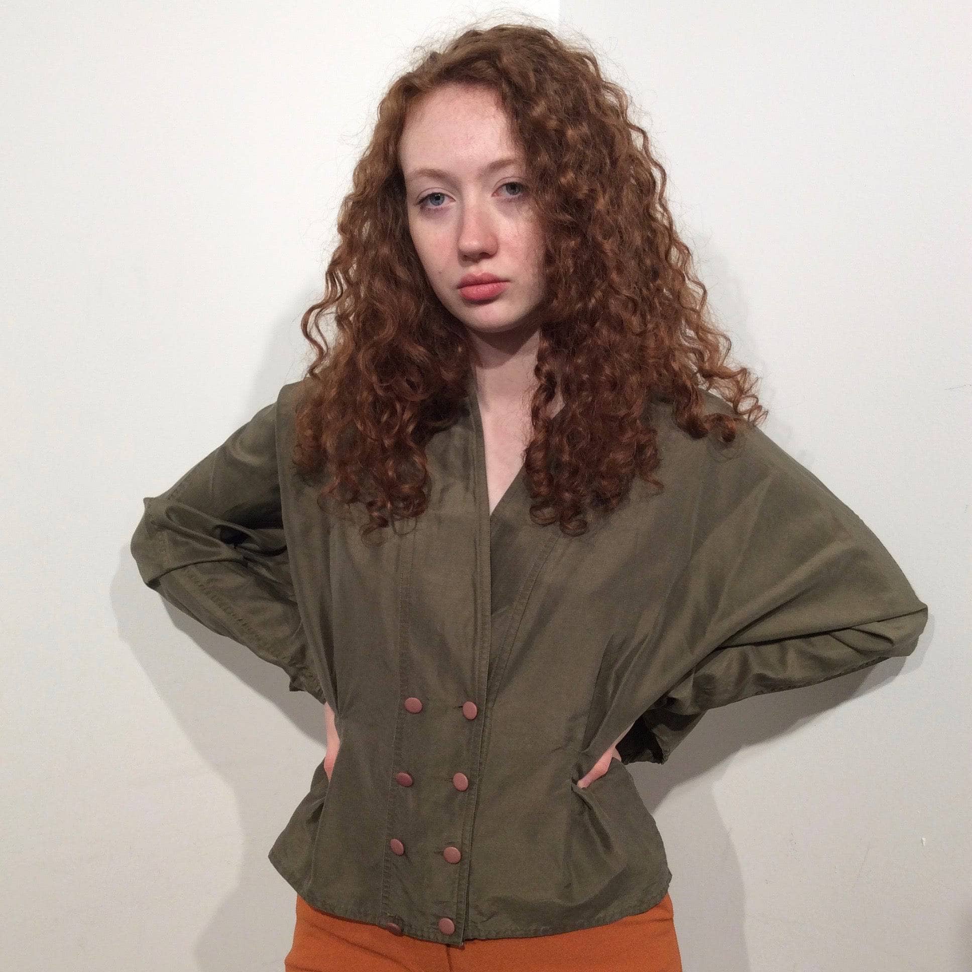 1980s-90s "Jean-Claude Poitras" Designer Silk Blouse Size Small/Medium, sold by bohemevintage.com Montreal