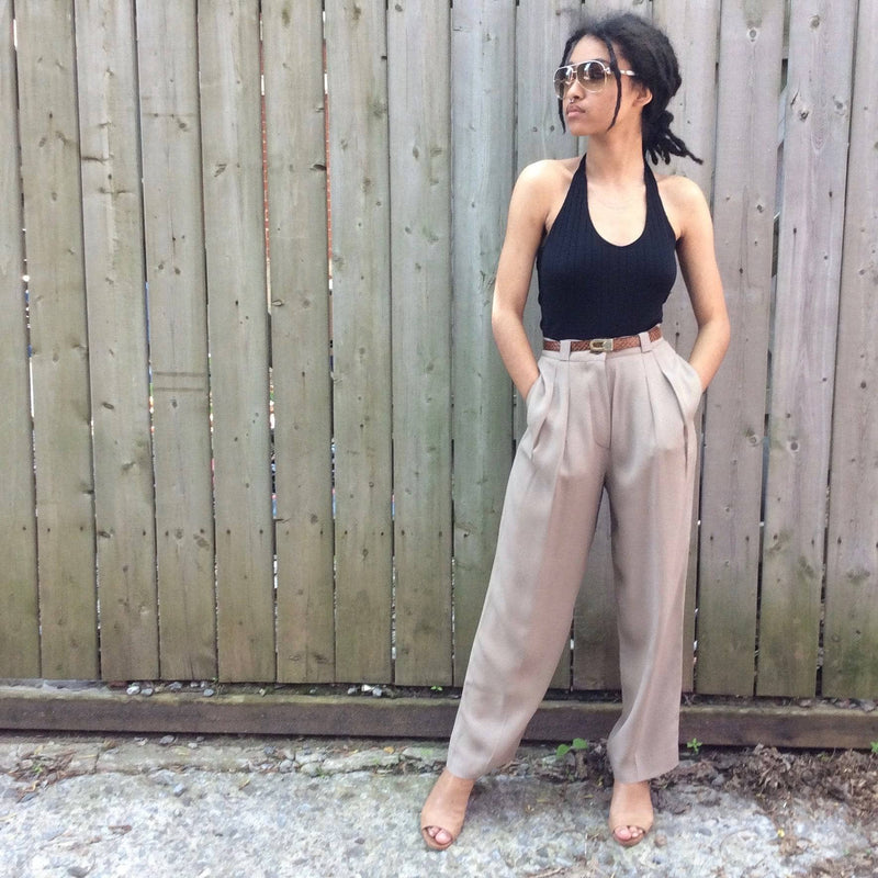 Eleanor High Waisted Pants - Beige curated on LTK