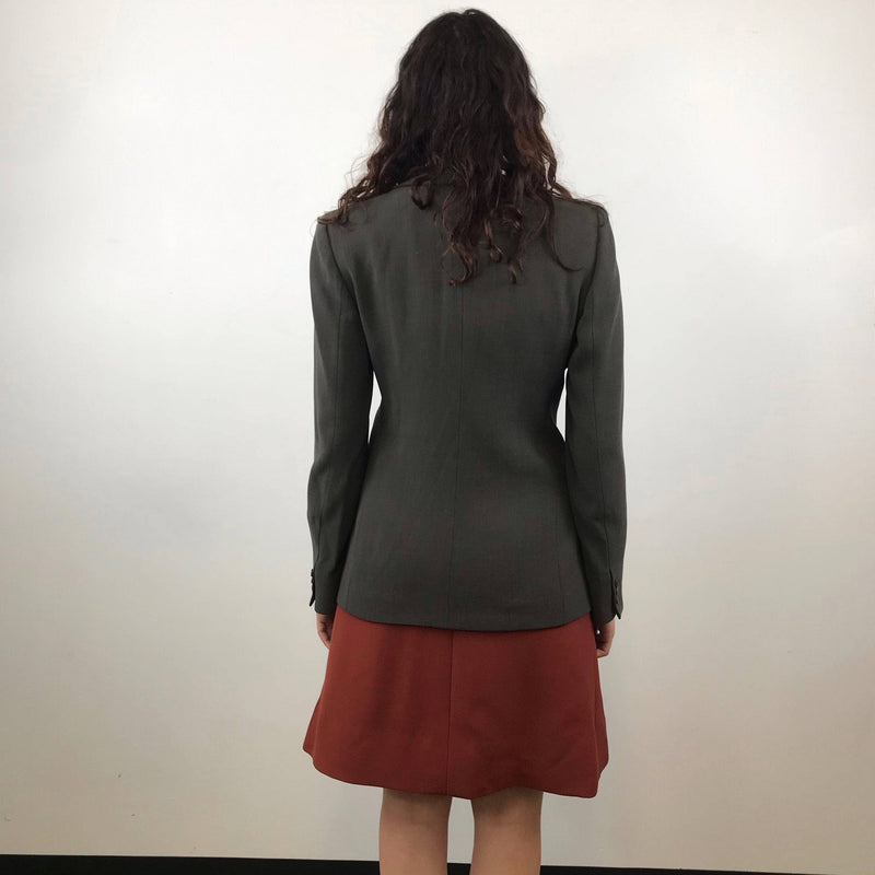 Back view of 1990s Armani Fitted Blazer size S/M sold by bohemevintage.com
