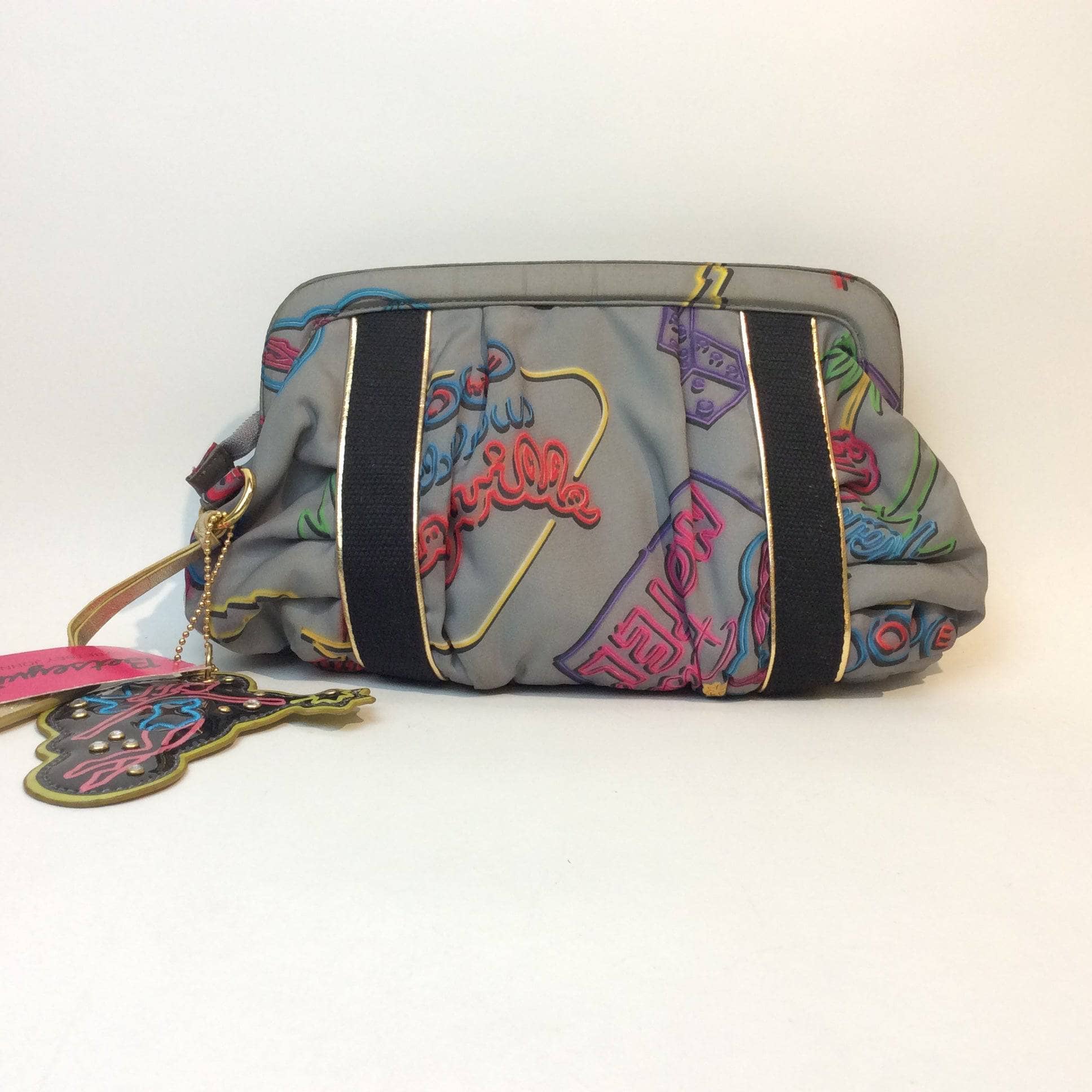 Back view of 1990s Betseyville Deadstock Designer Clutch Handbag from Betsy Johnson sold by bohemevintage.com