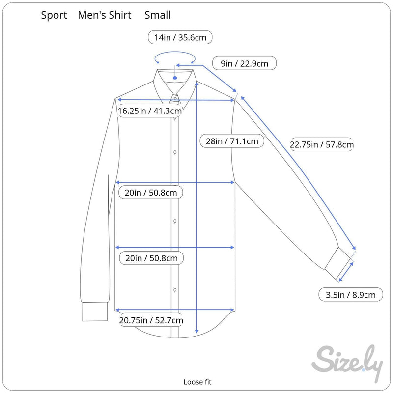 Measurements of 1990s Escada Sport Colour-Block Button-Up Shirt Size Small-Medium sold by bohemevintage.com Montreal