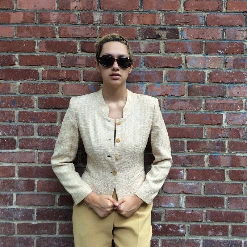 1990s Pierre Cardin Designer Fitted Blazer size Small, sold by bohemevintage.com Montreal