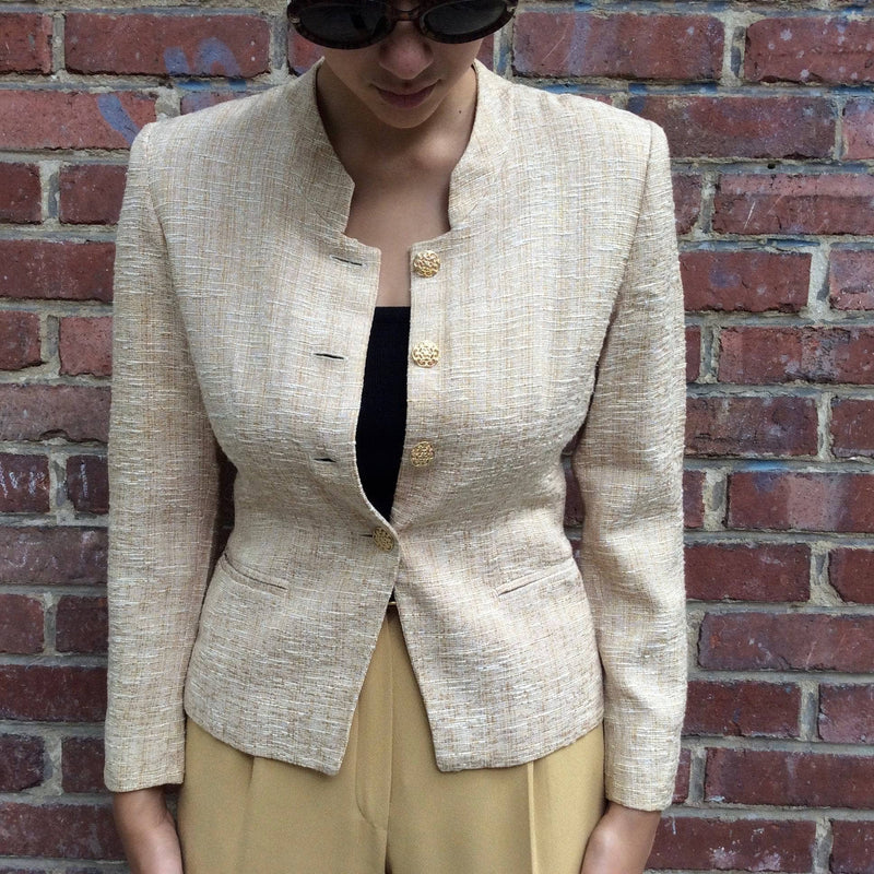 1990s Pierre Cardin Designer Fitted Blazer size Small, sold by bohemevintage.com Montreal