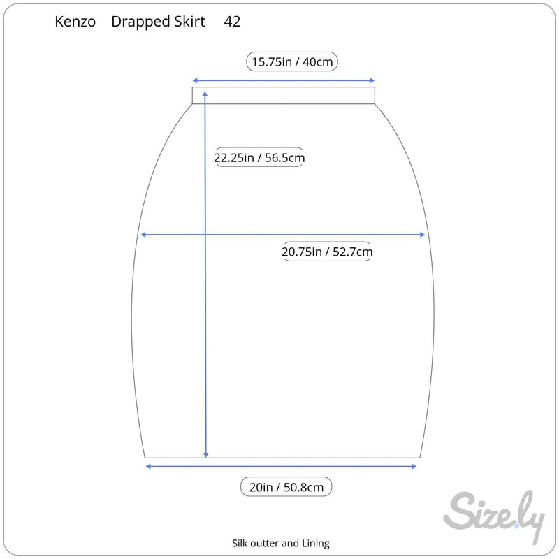 2000s | Designer Silk Skirt | KENZO