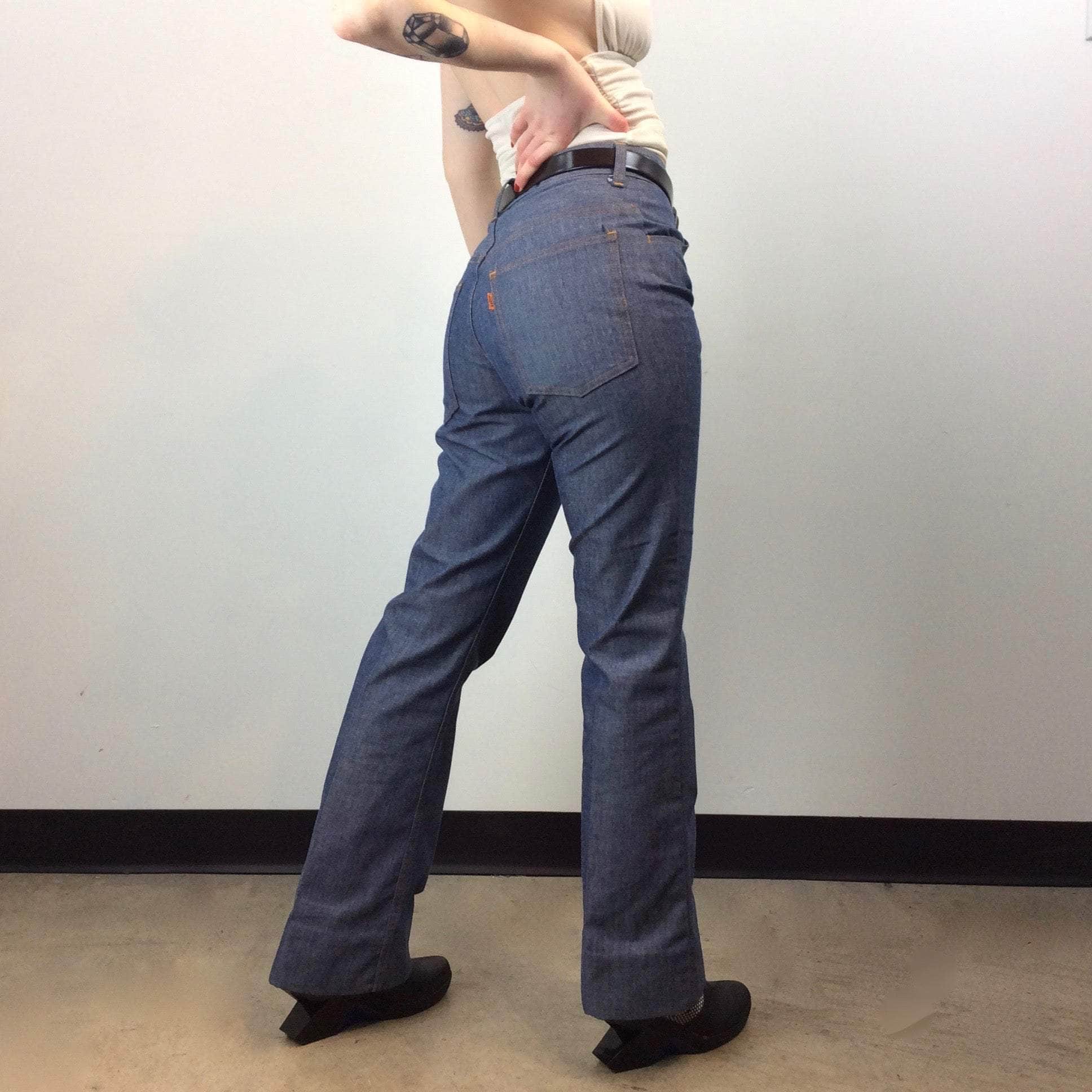 1960s-1970s Collector's Orange tab Big ''E'' LEVI'S Jeans, size 27, slightly flared jeans, high rise Levi's jeans , Vintage Levi's Jeans, 70s levis jeans, 60s Levi's Jeans