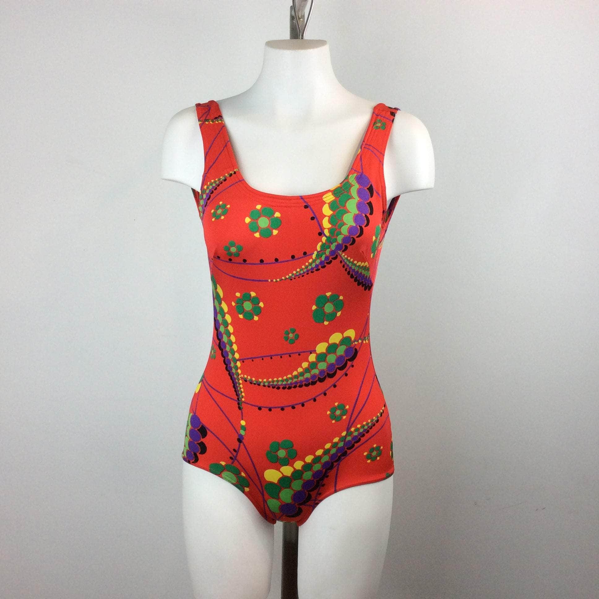 Maillot de bain une pièce dos ouvert années 1960-70 petit