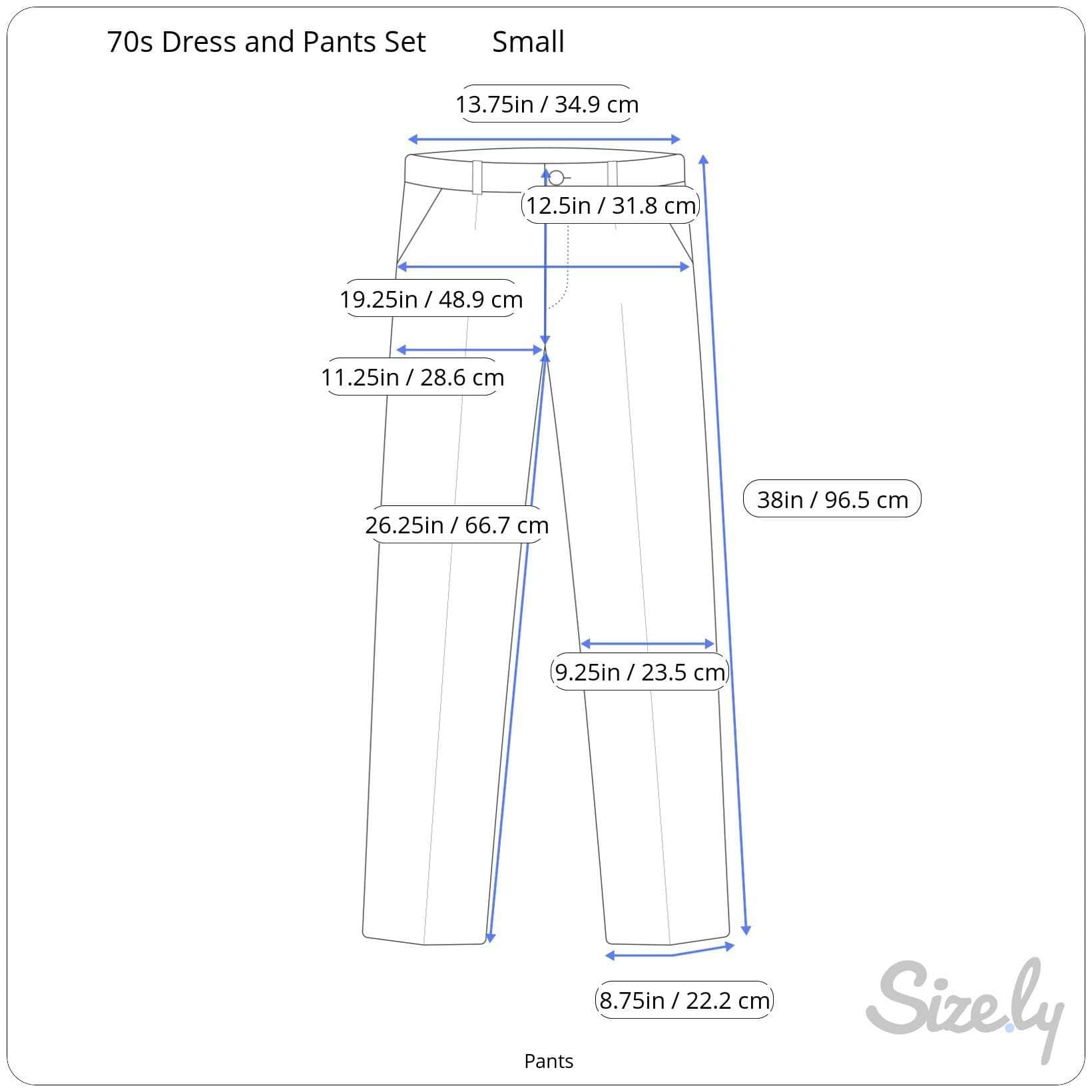 1960s/70s Gold Petite Sparkly Dress and Pants Set Small