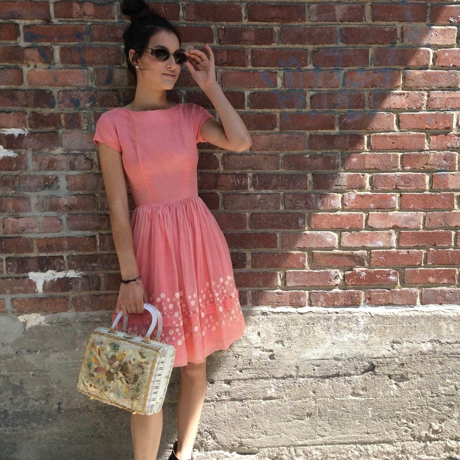 1950s chiffon dress shop