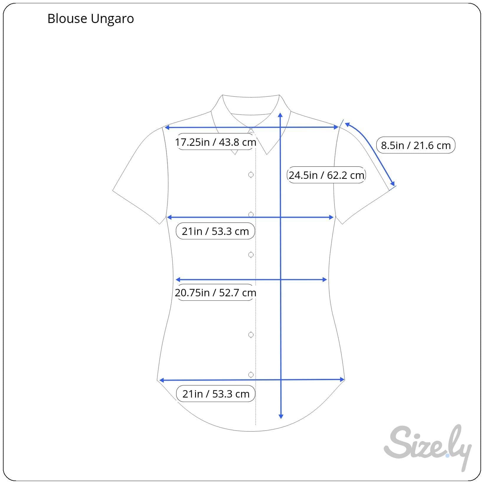 Bohème Vintage Women's Designer Tops UNGARO 1980s Short Sleeve Red Silk Blouse M