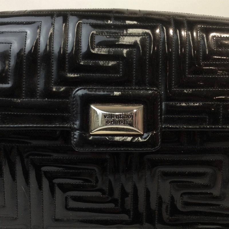 Bohème Vintage Bag Valentino Orlandi Quilted Black Patent Leather Purse