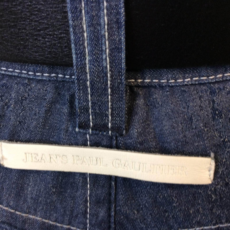 Engraved leather label with Jean's Paul Gaultier